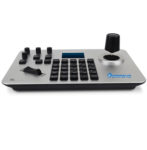 DANNOVO VISCA ONVIF Network Keyboard Controller, IP PTZ Joystick for Controlling Network Video Conference Camera, Support RS232,RS422/485 and RJ45 ports(DN-IPKB025)